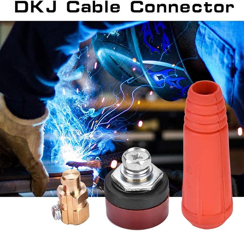 DKJ10 25 كابل لحام أحمر موصل سريع قابس ذكر ومقبس لوحة - Image 4